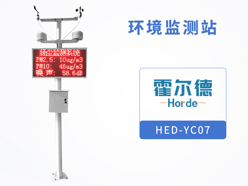 環境監測站對工地中的揚塵進行監測 環境監測站對工地中的揚塵進行監測